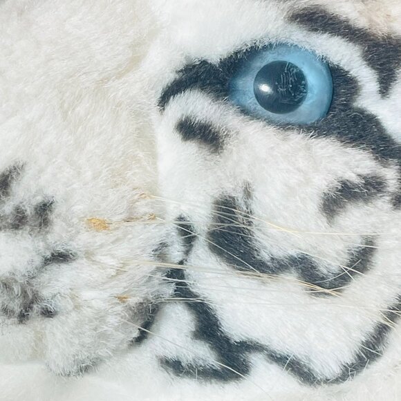 Kelly Toy Large Blue Eyes White Tiger Plush Stuffed Toy Animal Kelly Large Cat - Picture 8 of 11
